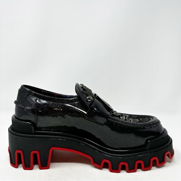 Christian Louboutin x Marvel The Amazing Loubi Patent Leather Loafers Size 37.5 - Picture 10 of 12